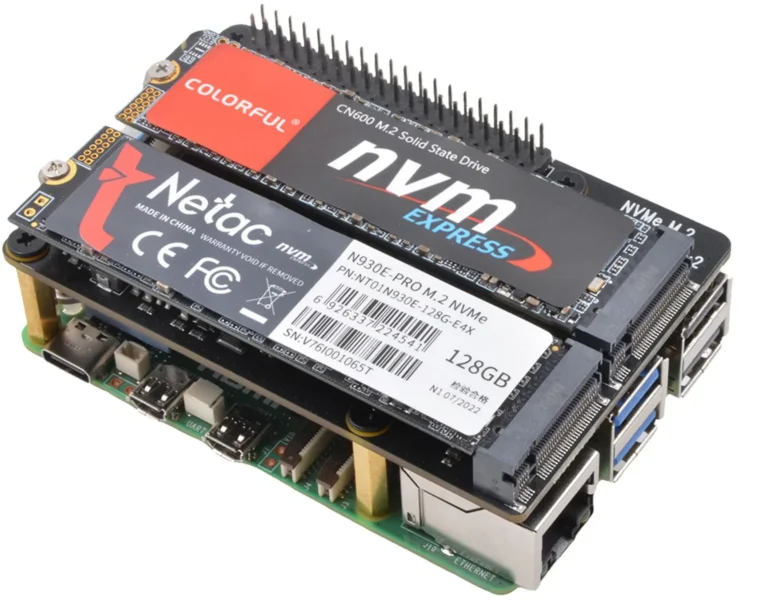 Raspberry Pi 5 Now Supports Two SSDs with Geekworm X1004 HAT+